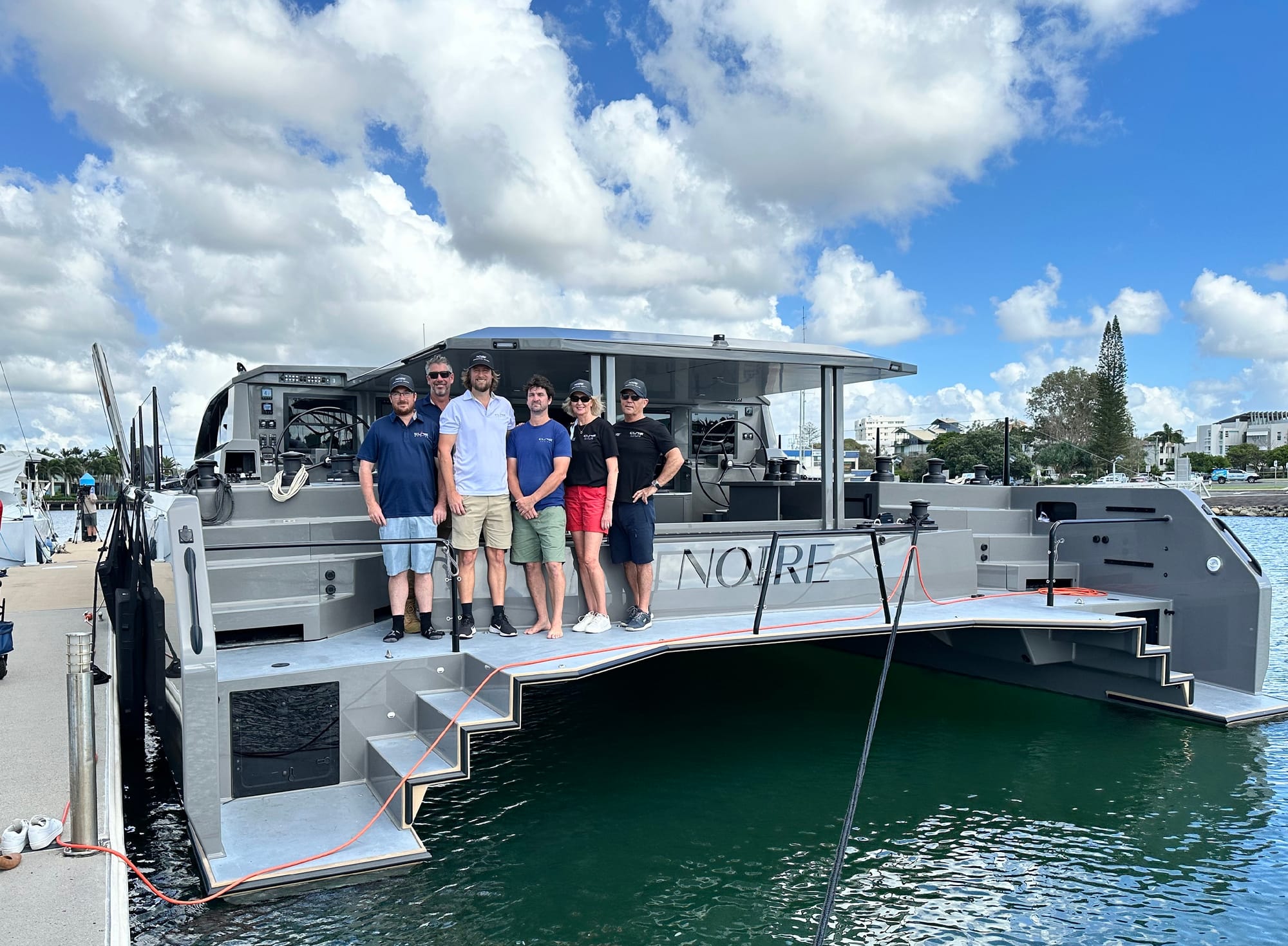 Maiden journey for Sunshine Coast’s largest all-carbon catamaran