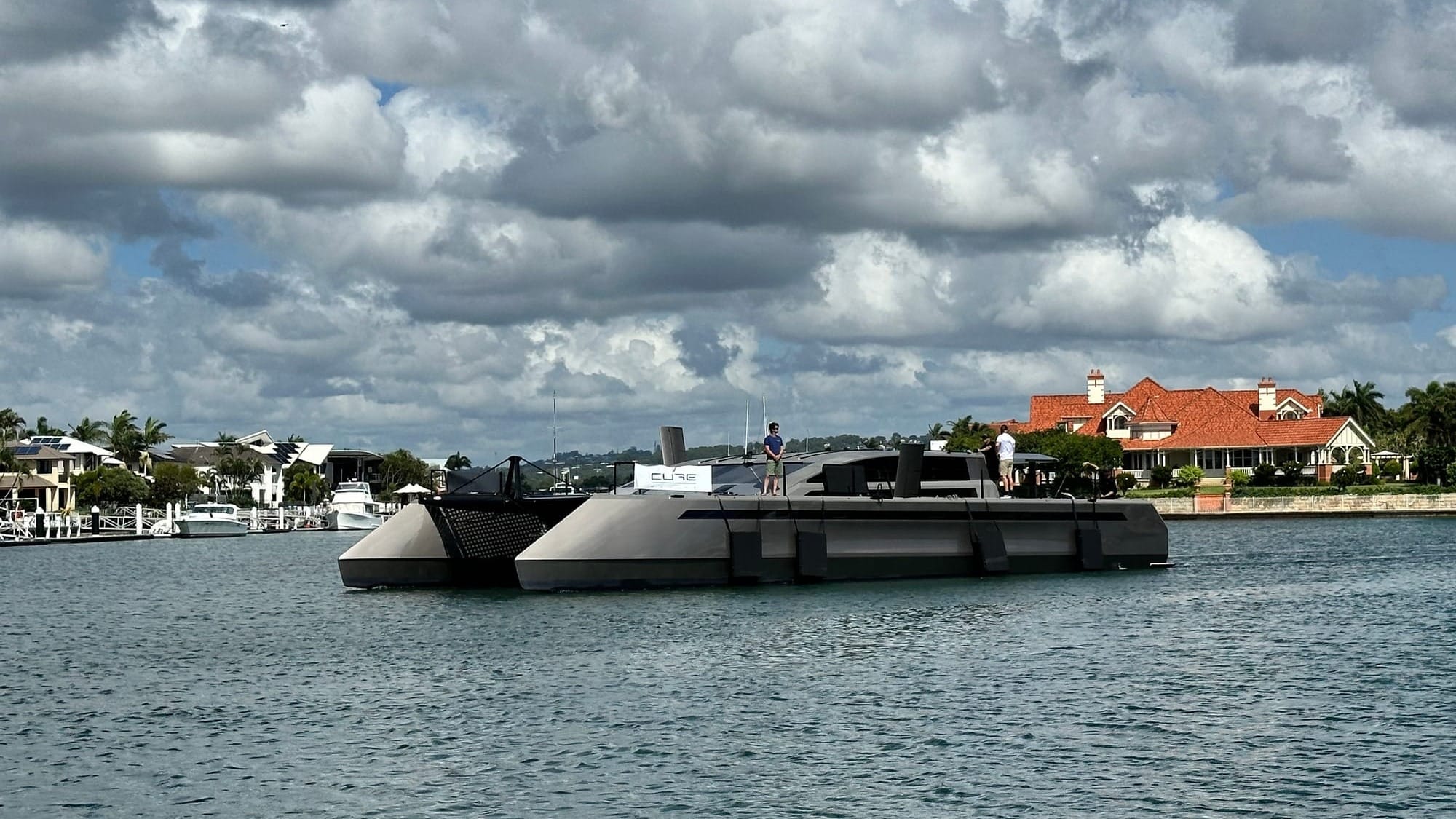 Maiden journey for Sunshine Coast’s largest all-carbon catamaran